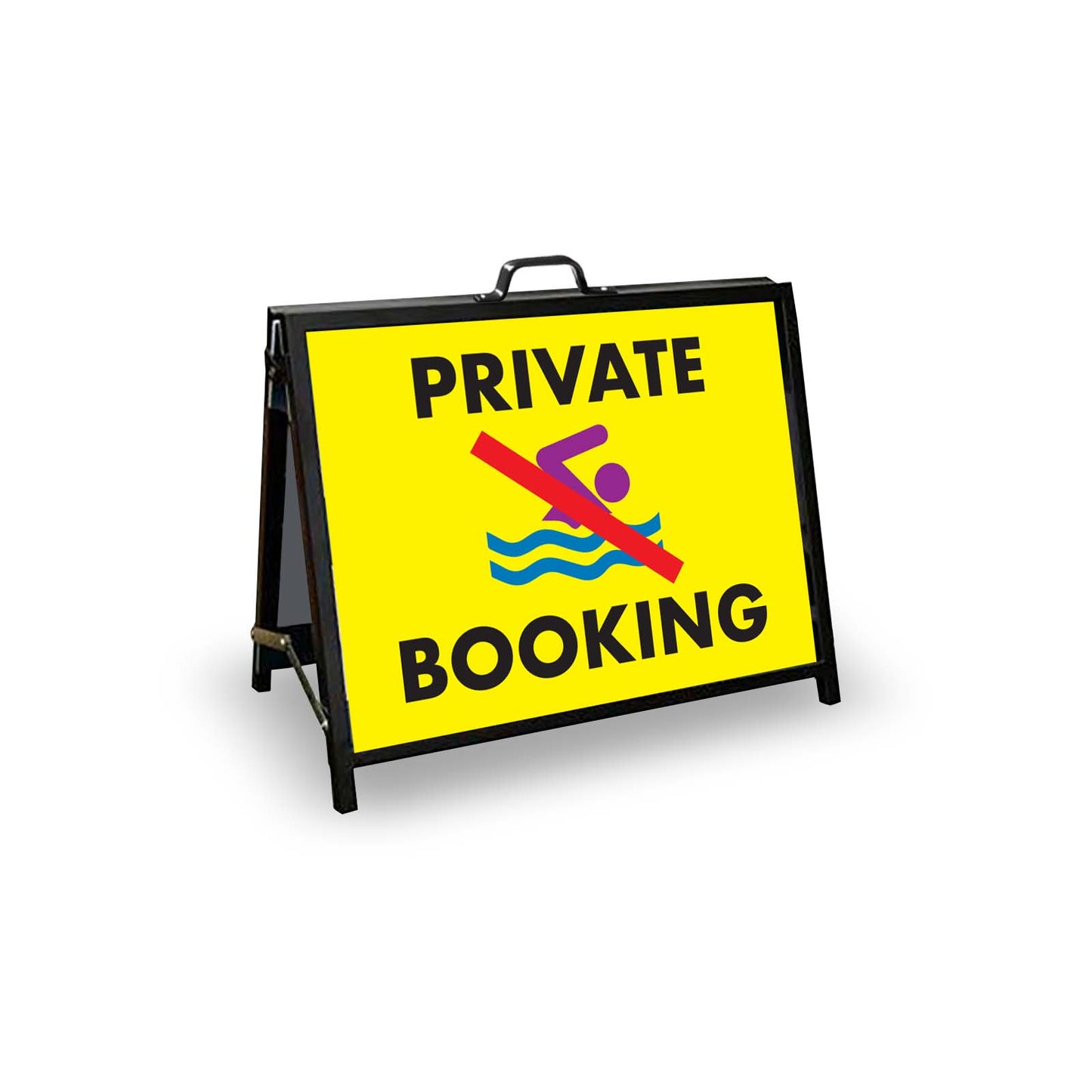 A - Frame Landscape Black - Private Booking Corflute Inserts - New Signs