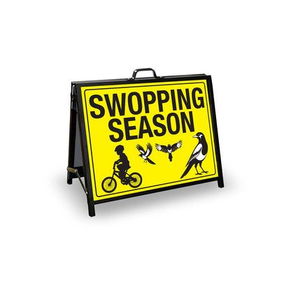 A - Frame Landscape Black - Swooping Season - New Signs