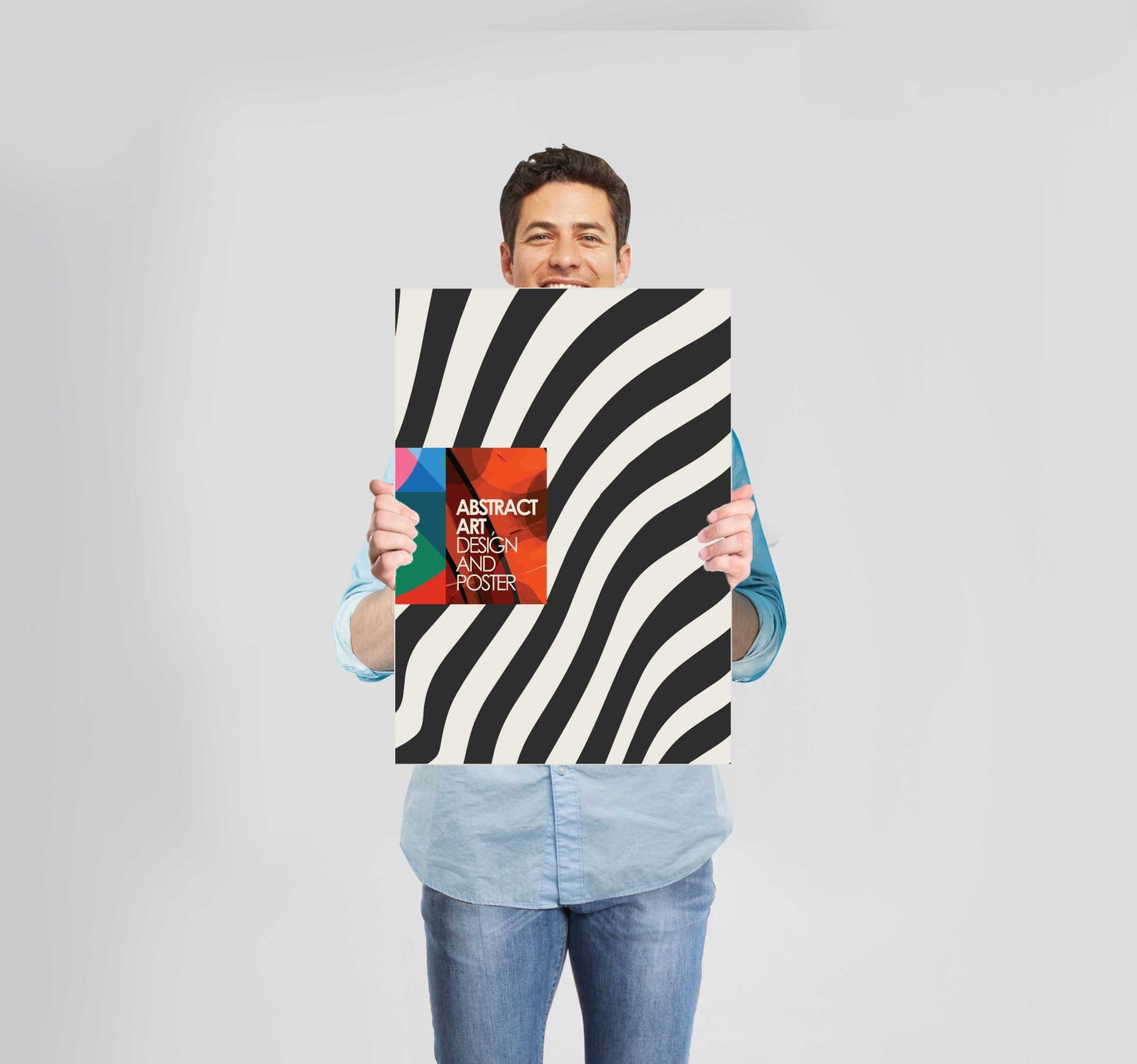 Abstract Black and White Zebra Poster Wall Art Prints - New Signs