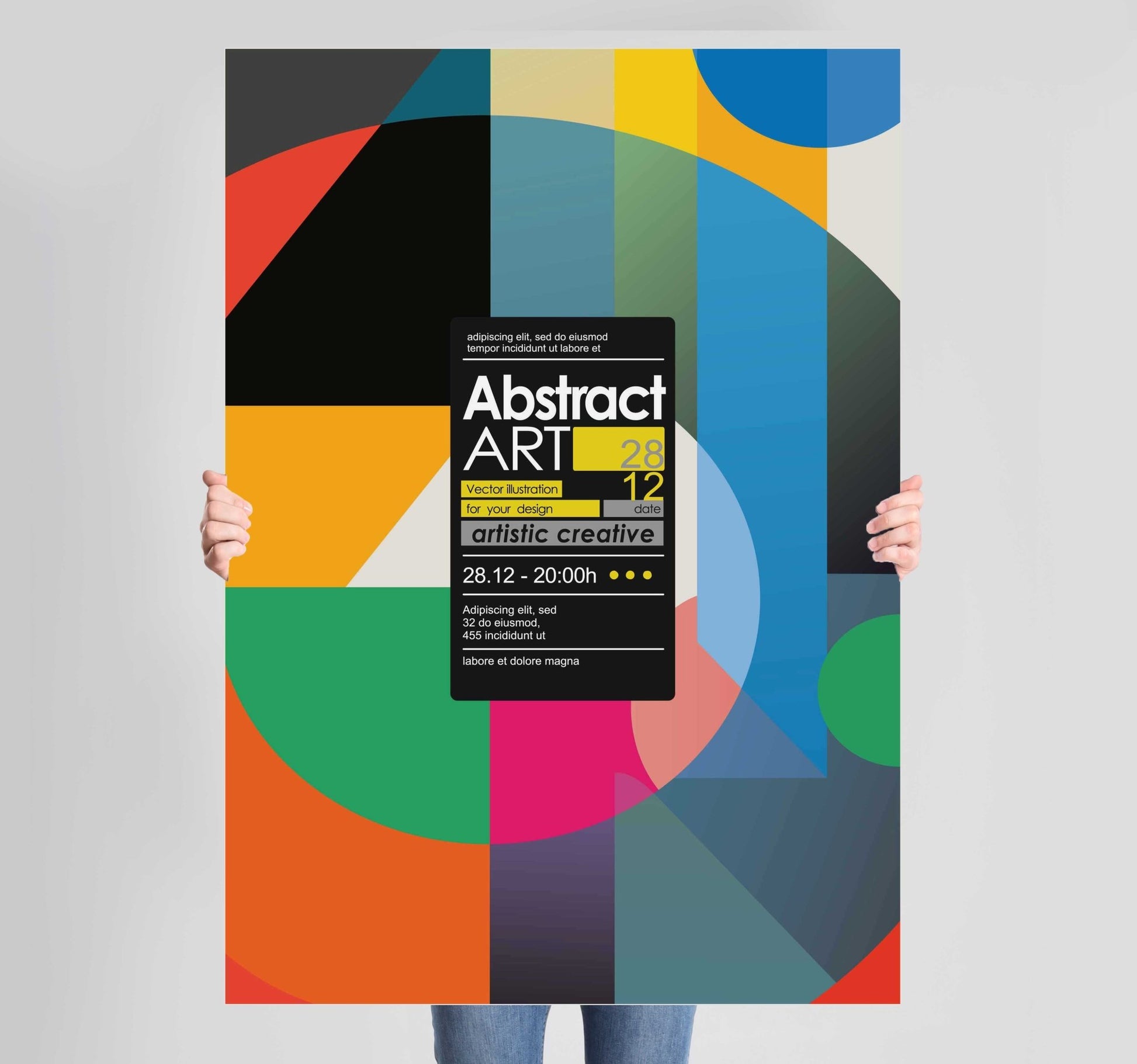 Abstract Colourful Poster Wall Art Prints - New Signs