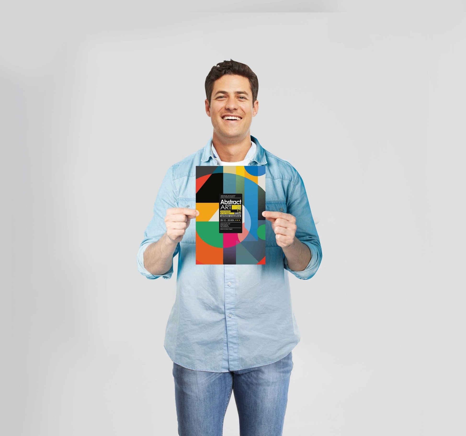 Abstract Colourful Poster Wall Art Prints - New Signs