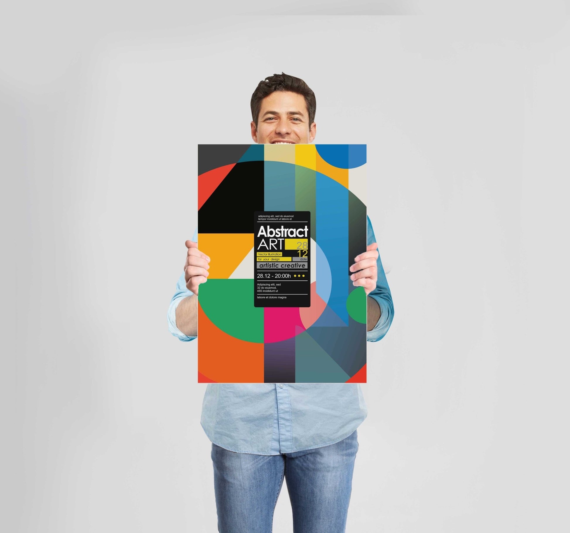 Abstract Colourful Poster Wall Art Prints - New Signs