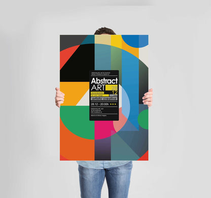 Abstract Colourful Zebra Poster Wall Art Prints (Set of 4) - New Signs