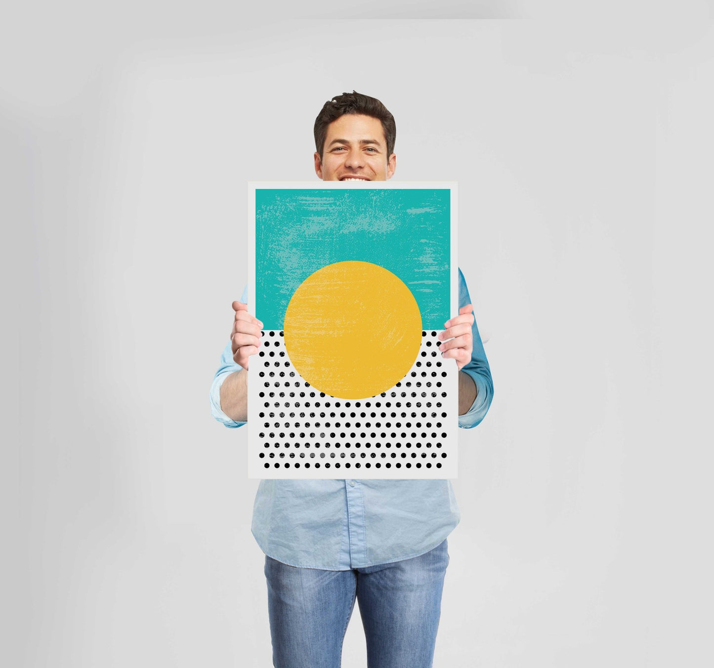 Abstract Shapes Green Poster Wall Art Prints - New Signs