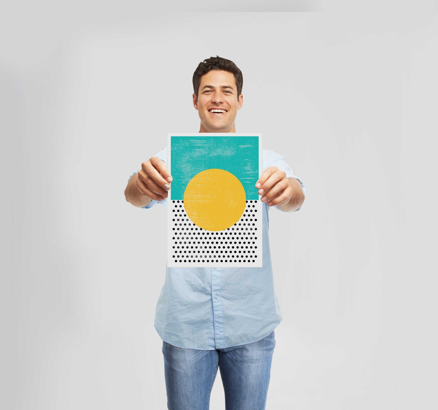 Abstract Shapes Green Poster Wall Art Prints - New Signs