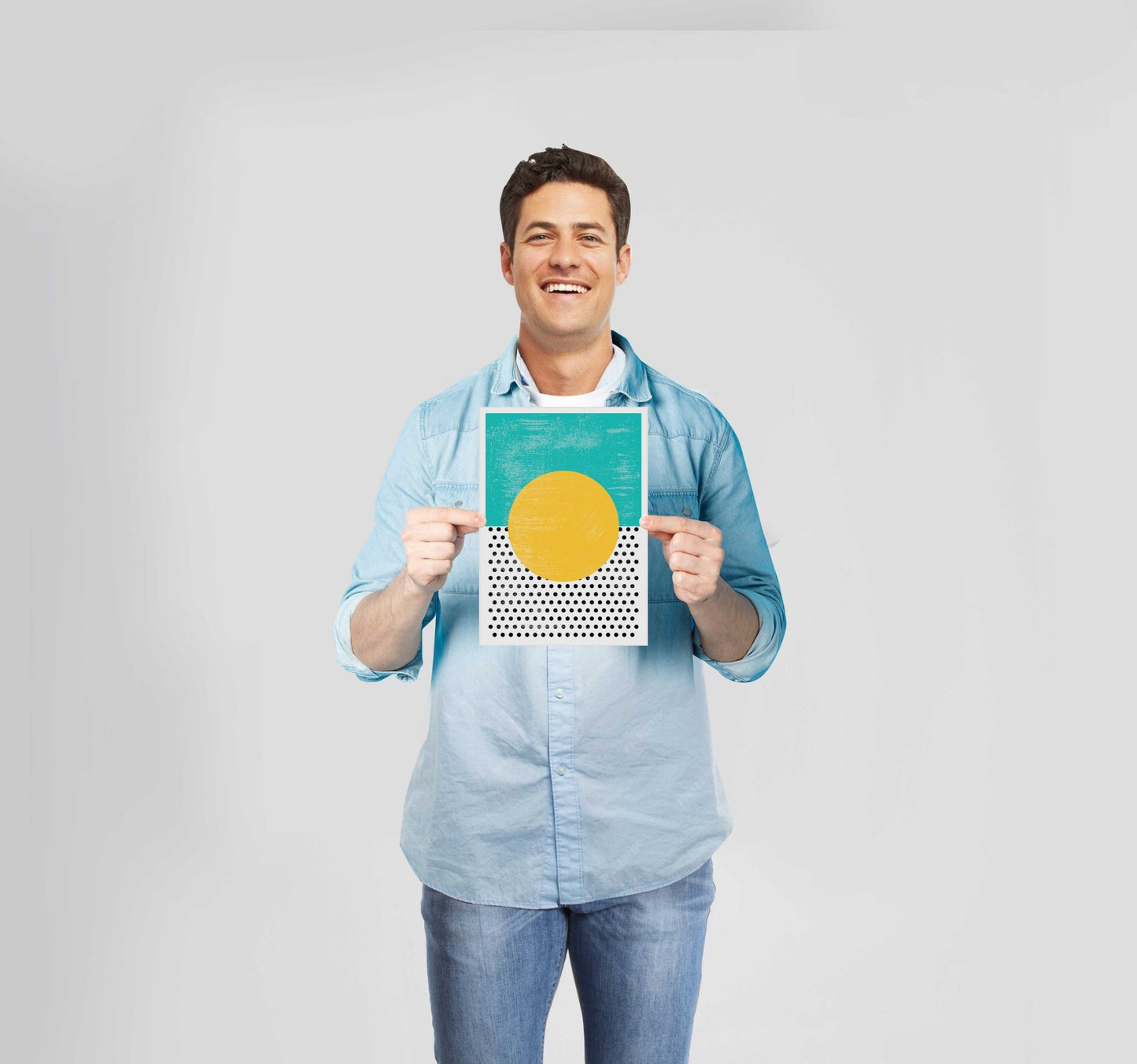 Abstract Shapes Green Poster Wall Art Prints - New Signs