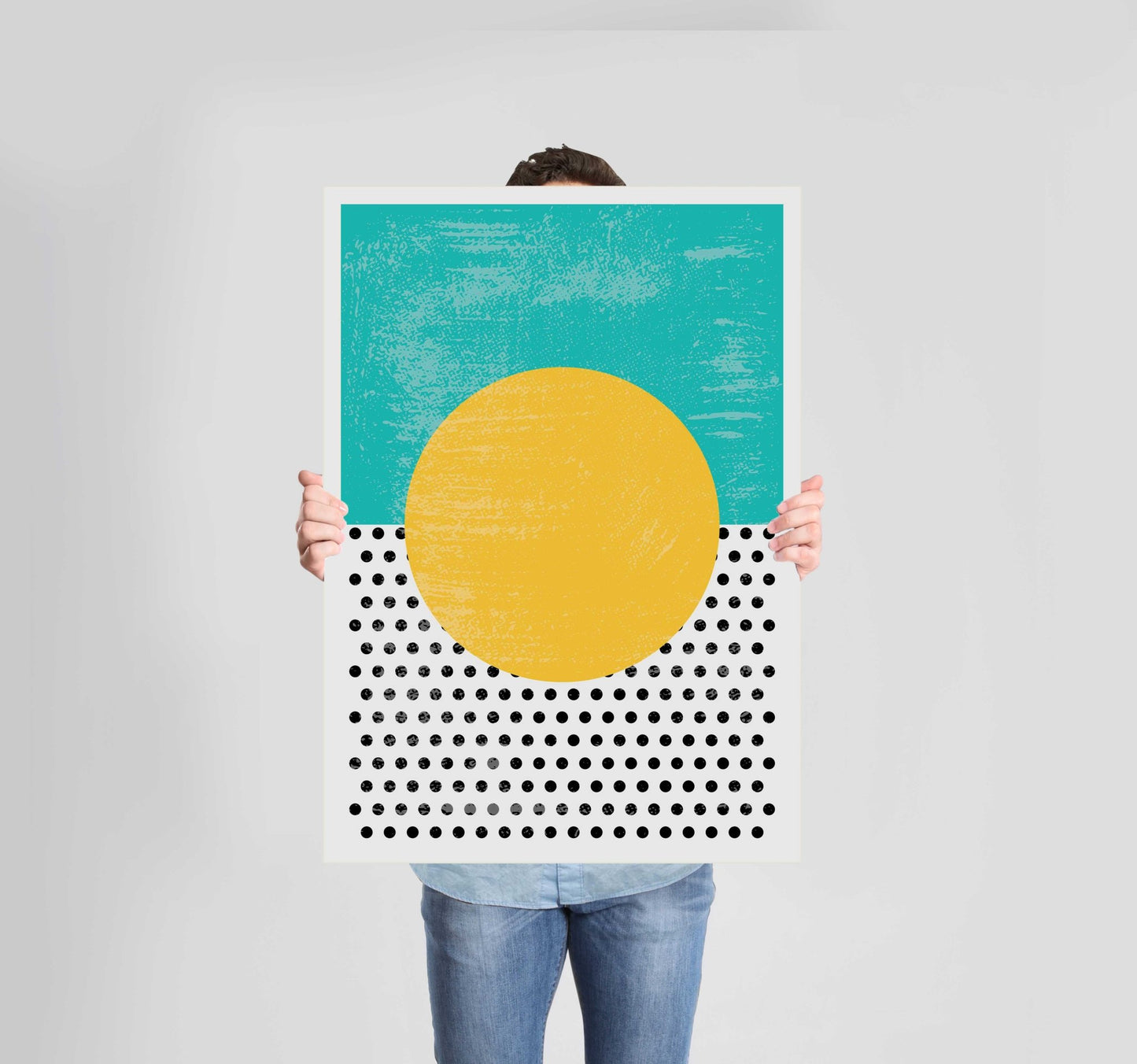 Abstract Shapes Green Poster Wall Art Prints - New Signs