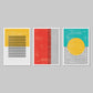 Abstract Shapes Poster Wall Art Prints (Set of 3) - New Signs