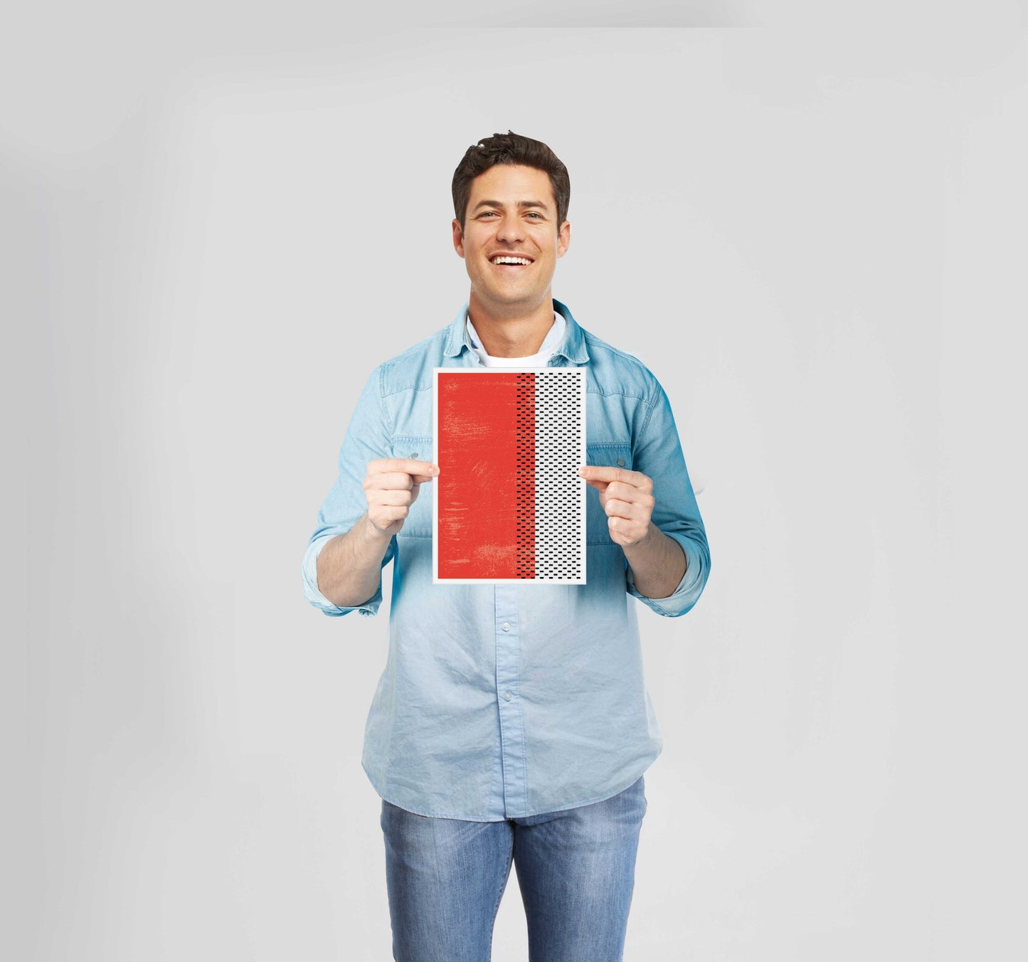 Abstract Shapes Red Poster Wall Art Prints - New Signs