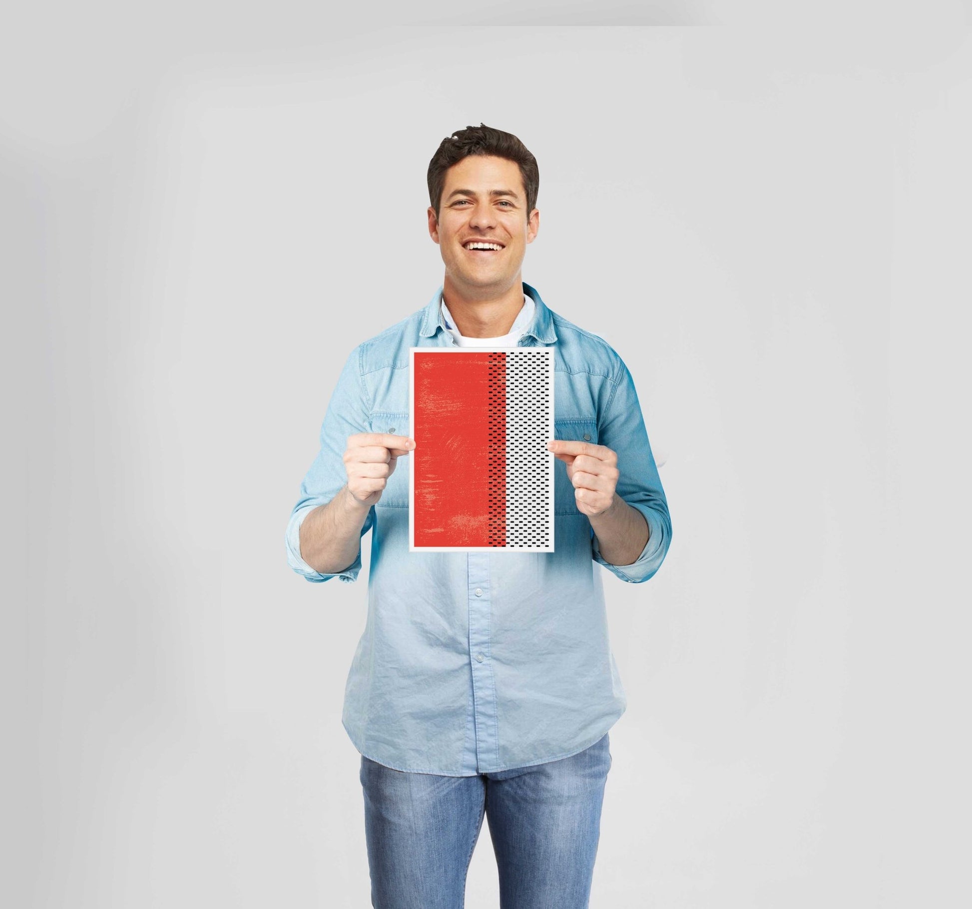 Abstract Shapes Red Poster Wall Art Prints - New Signs