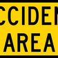 Accident Area Long Multi Message Traffic Sign - New Signs