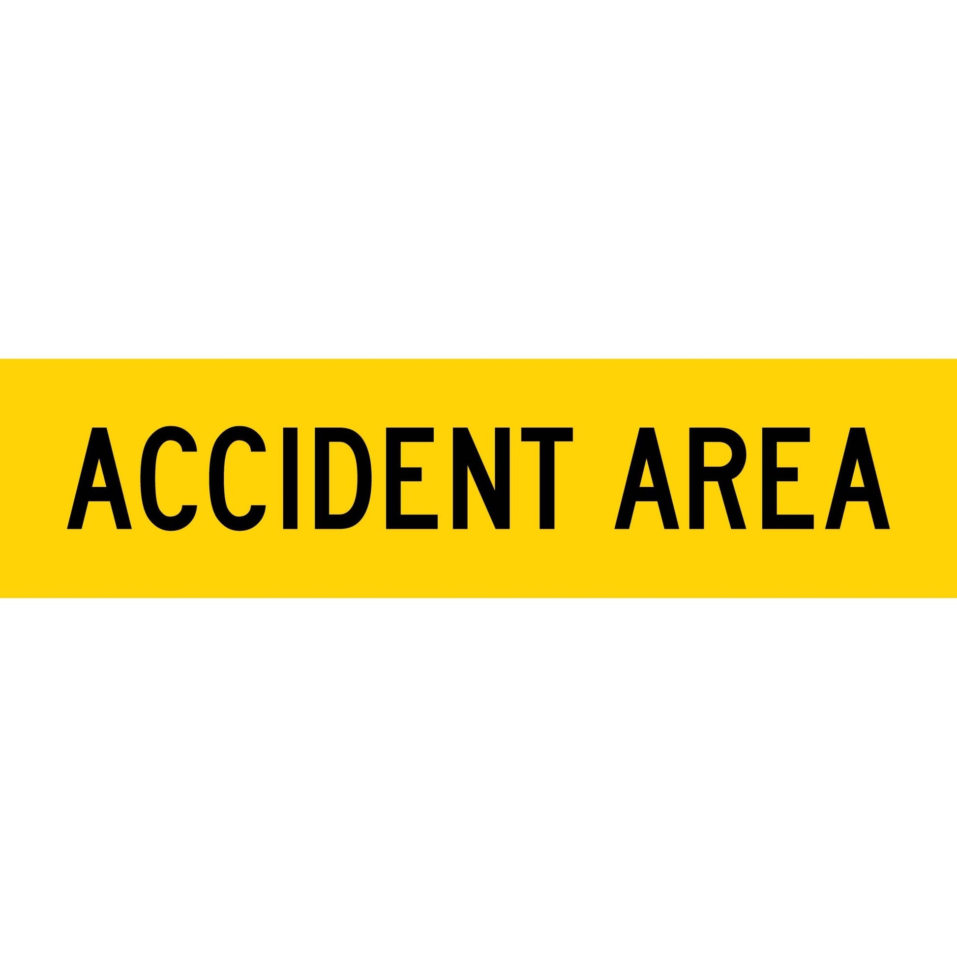 Accident Area Long Skinny Multi Message Traffic Sign - New Signs