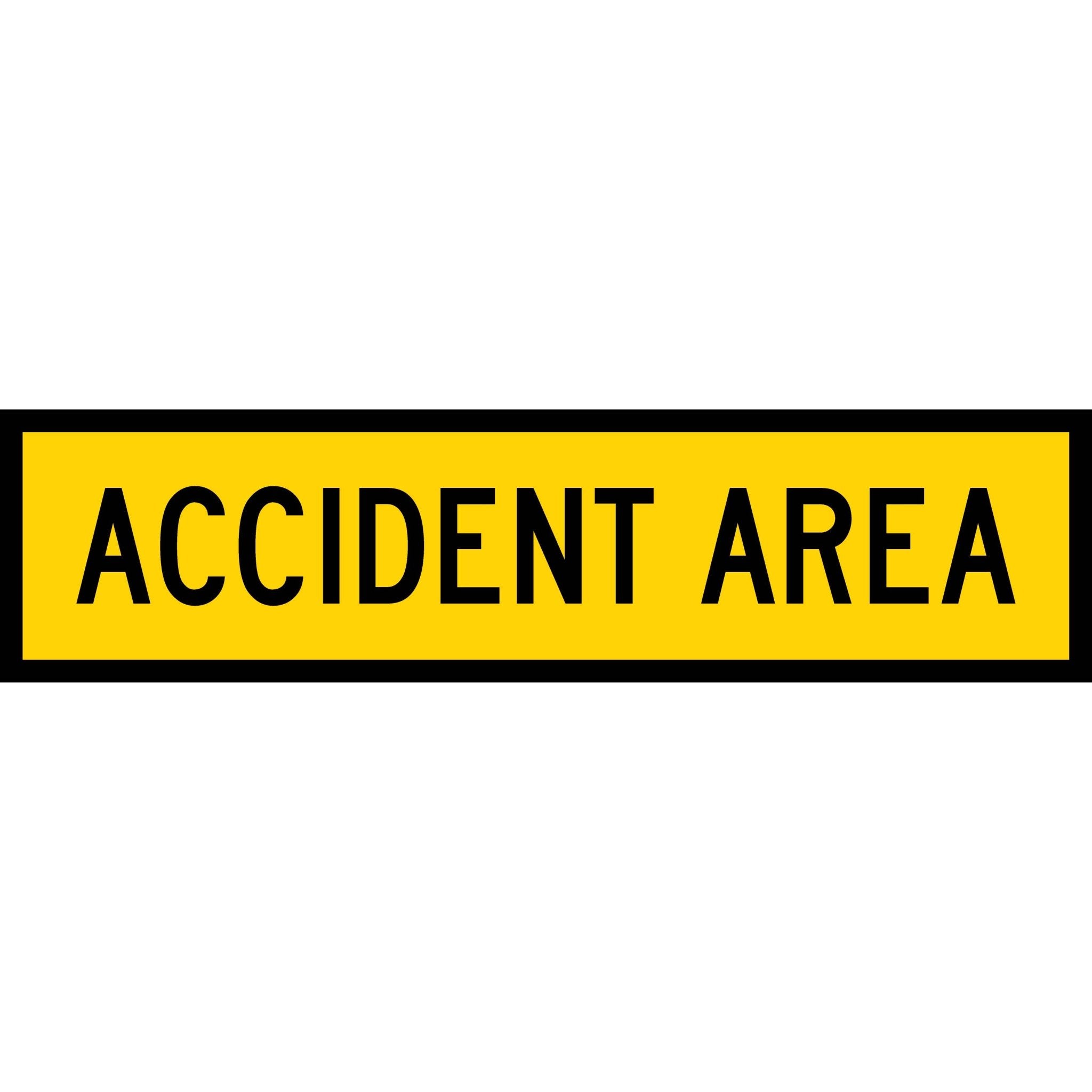 Accident Area Long Skinny Multi Message Traffic Sign – New Signs