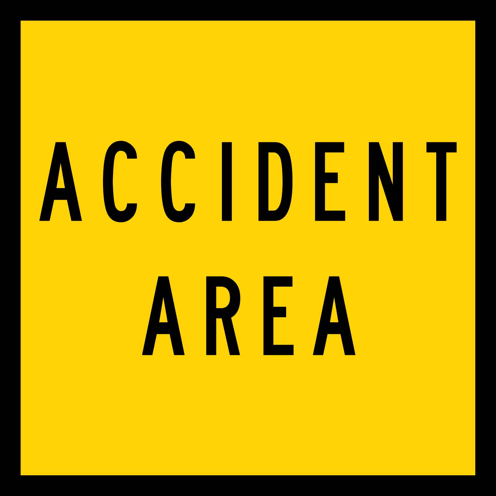 Accident Area Multi Message Traffic Sign – New Signs