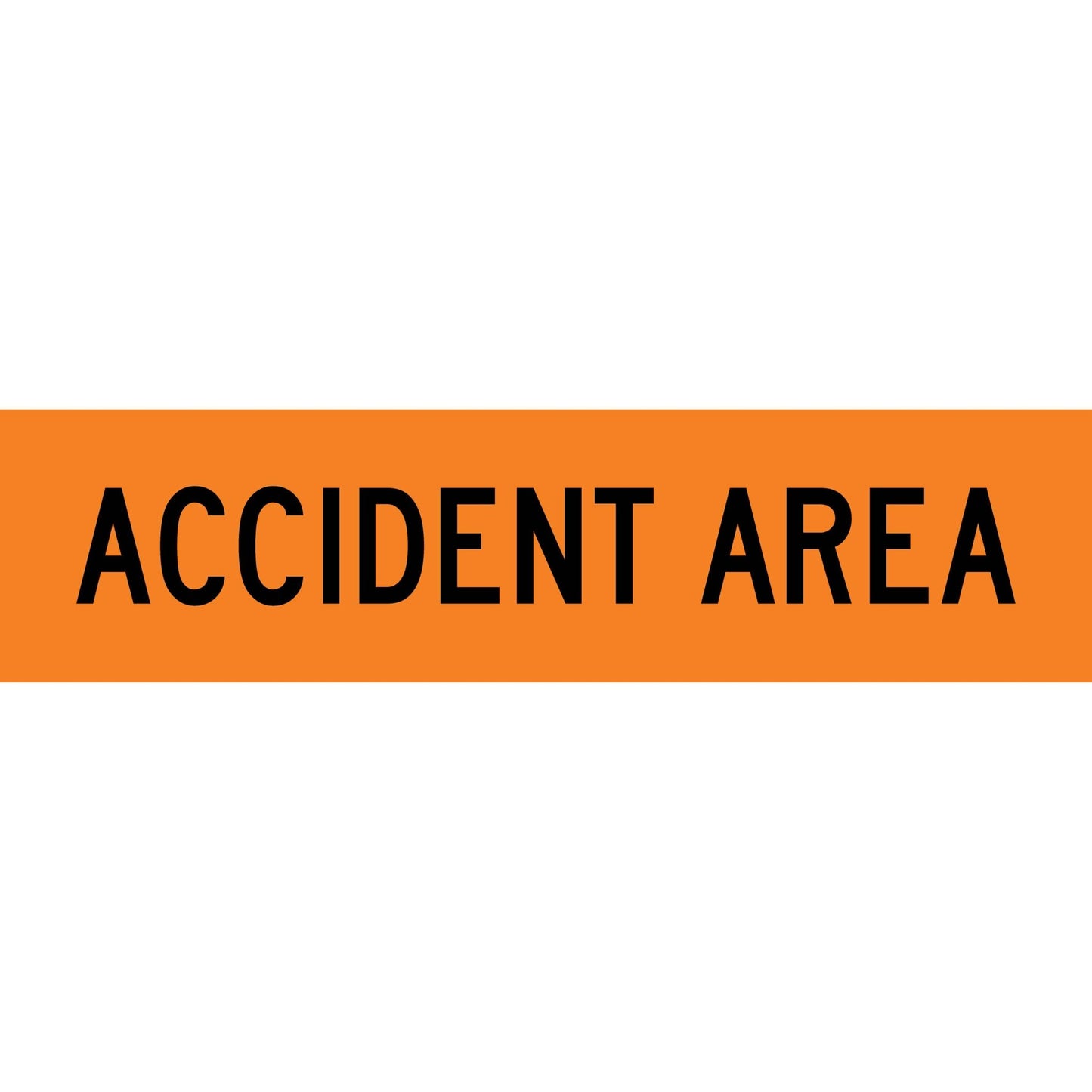 Accident Area Orange Long Skinny Multi Message Traffic Sign - New Signs