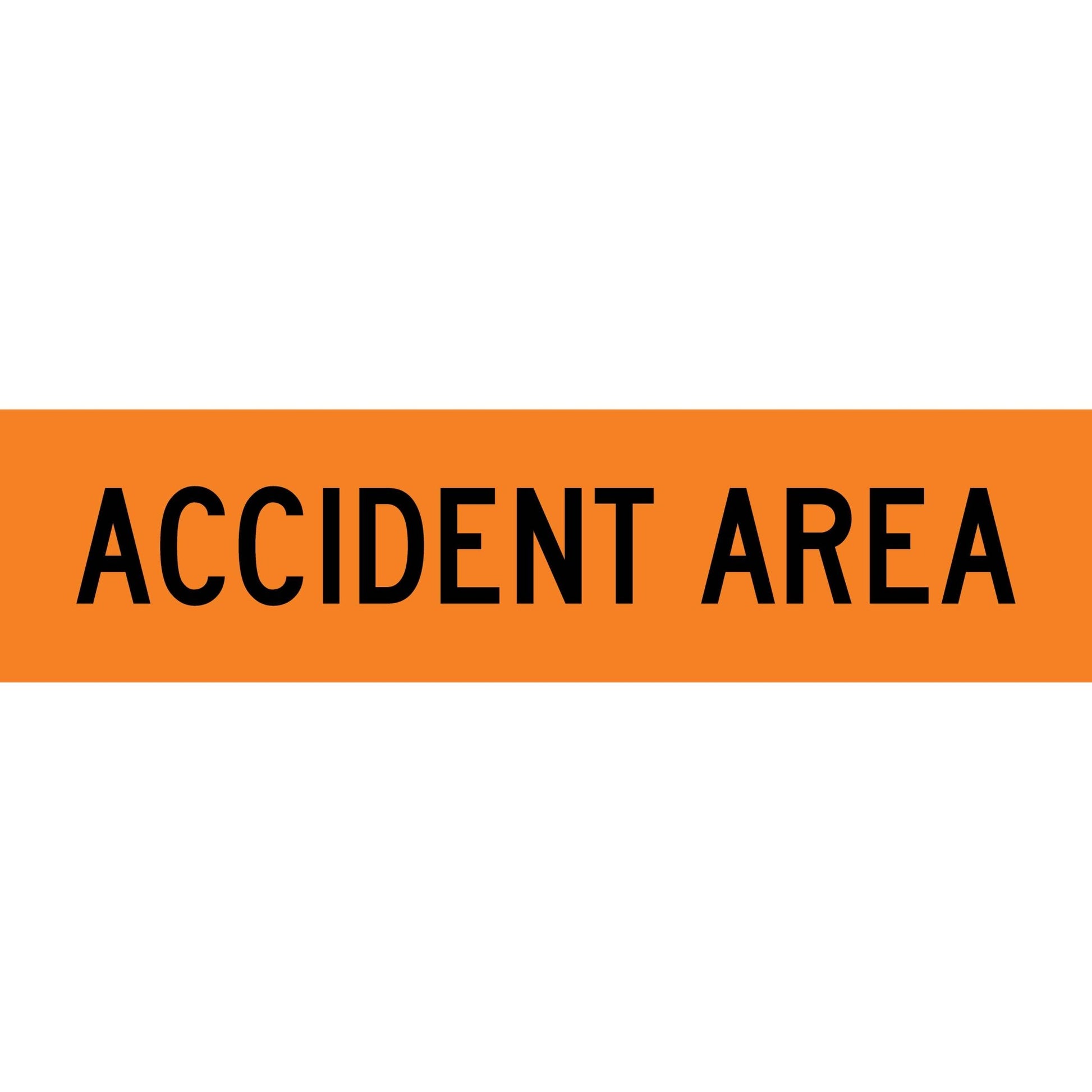 Accident Area Orange Long Skinny Multi Message Traffic Sign - New Signs