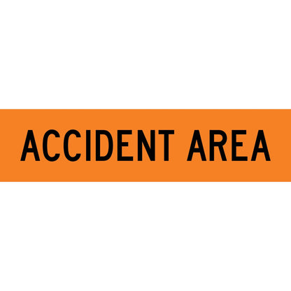 Accident Area Orange Long Skinny Multi Message Traffic Sign - New Signs