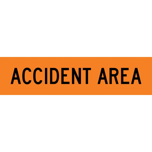 Accident Area Orange Long Skinny Multi Message Traffic Sign - New Signs