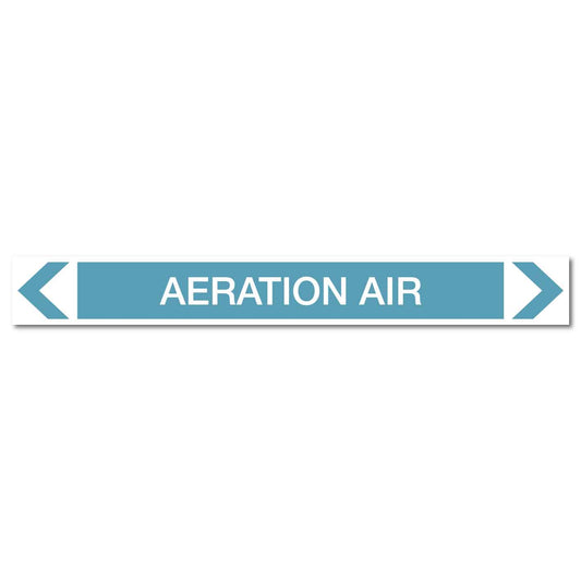 Air - Aeration Air - Pipe Marker Sticker - New Signs