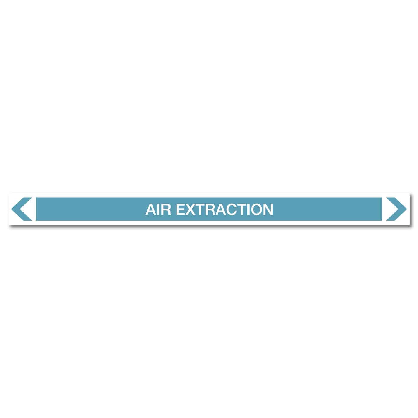 Air - Air Extraction - Pipe Marker Sticker - New Signs