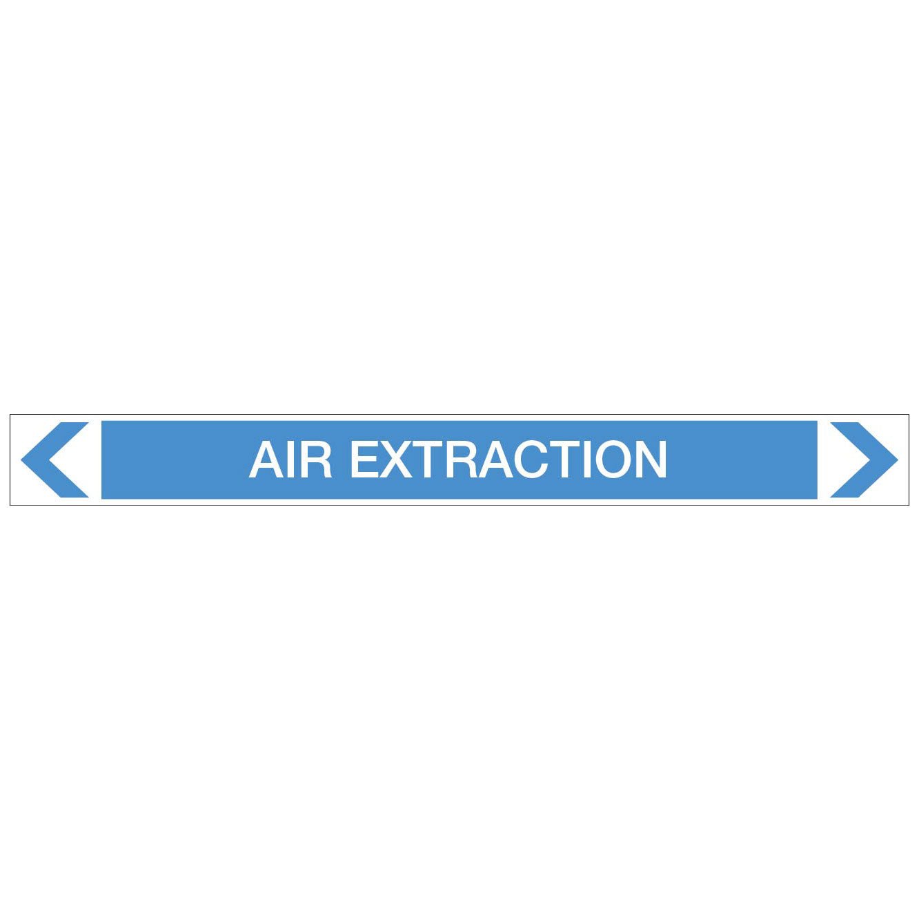 Air - Air Extraction - Pipe Marker Sticker - New Signs