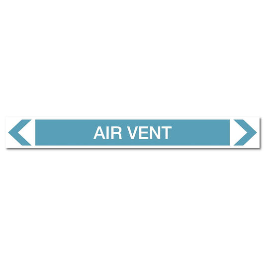 Air - Air Vent - Pipe Marker Sticker - New Signs