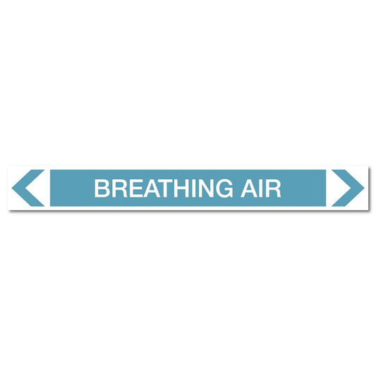 Air - Breathing Air - Pipe Marker Sticker - New Signs