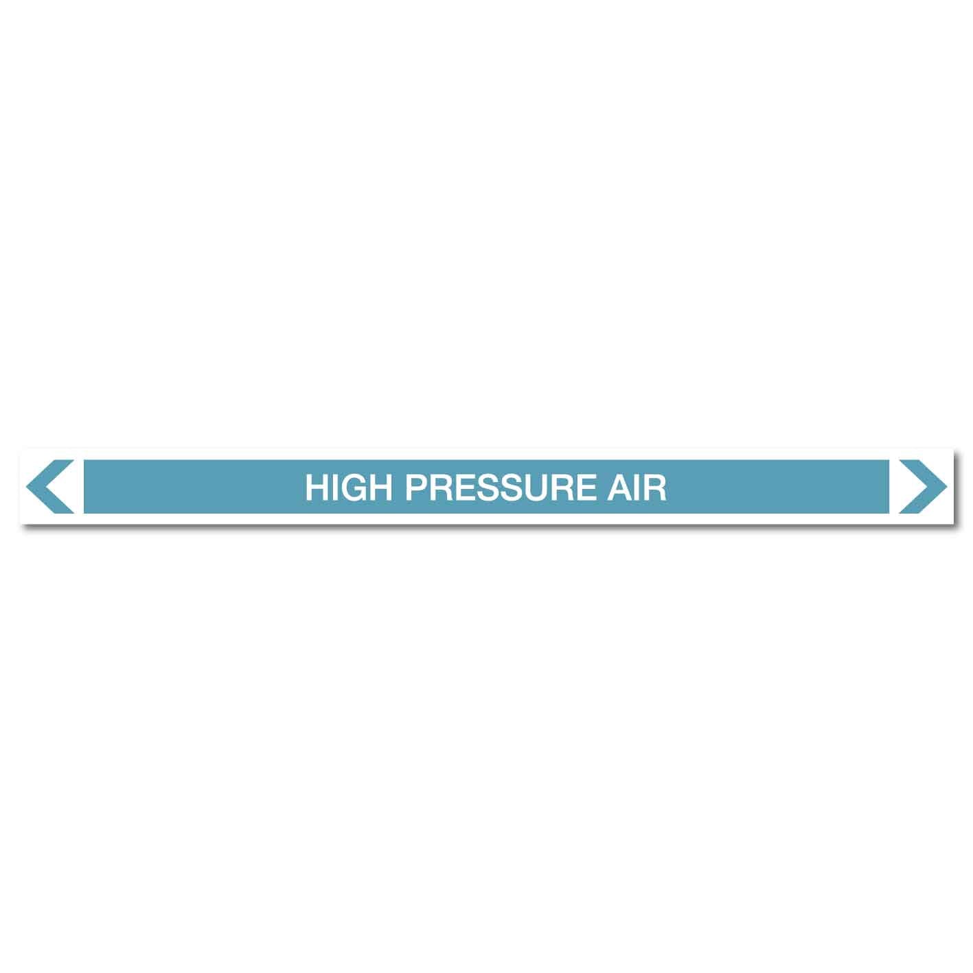 Air - High Pressure Air - Pipe Marker Sticker - New Signs