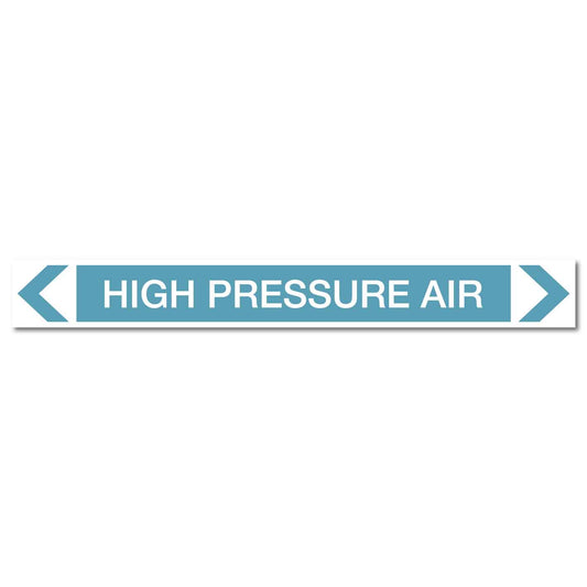 Air - High Pressure Air - Pipe Marker Sticker - New Signs