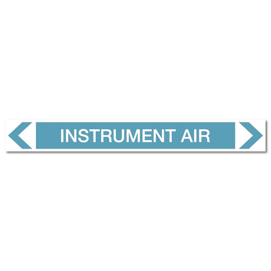 Air - Instrument Air - Pipe Marker Sticker - New Signs