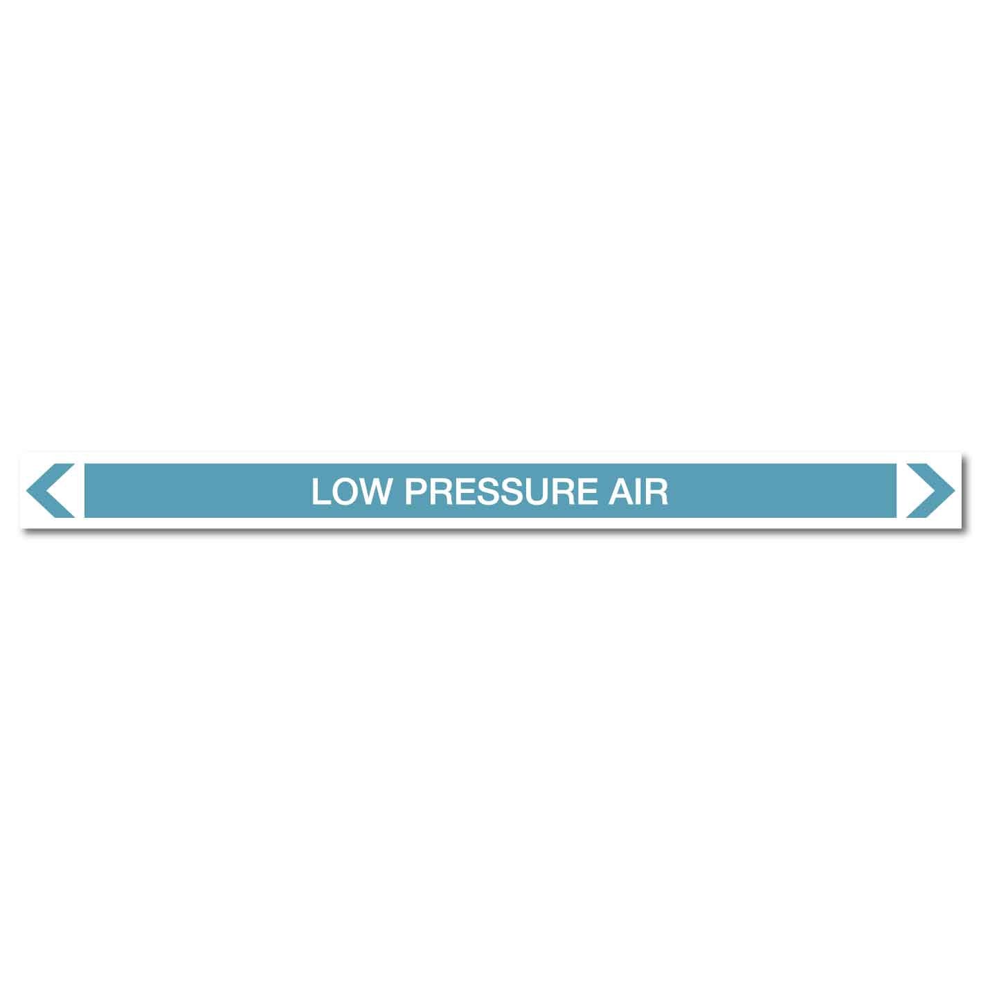 Air - Low Pressure Air - Pipe Marker Sticker - New Signs
