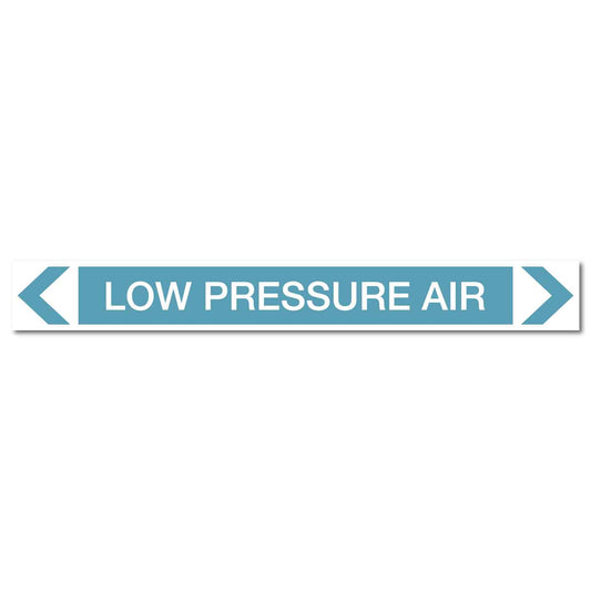 Air - Low Pressure Air - Pipe Marker Sticker - New Signs