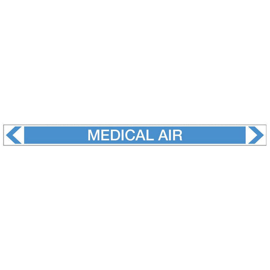 Air - Medical Air - Pipe Marker Sticker - New Signs