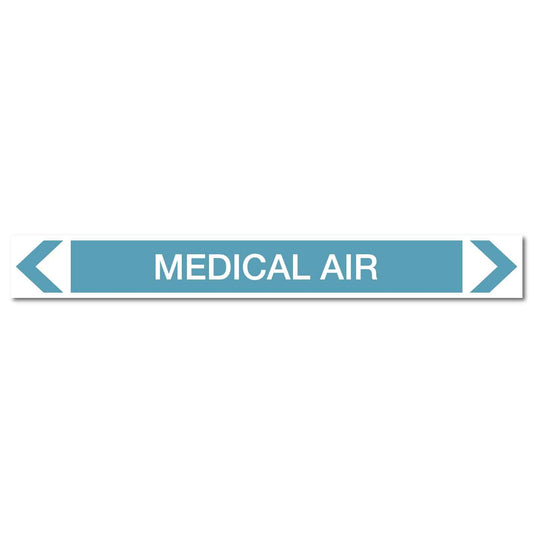 Air - Medical Air - Pipe Marker Sticker - New Signs