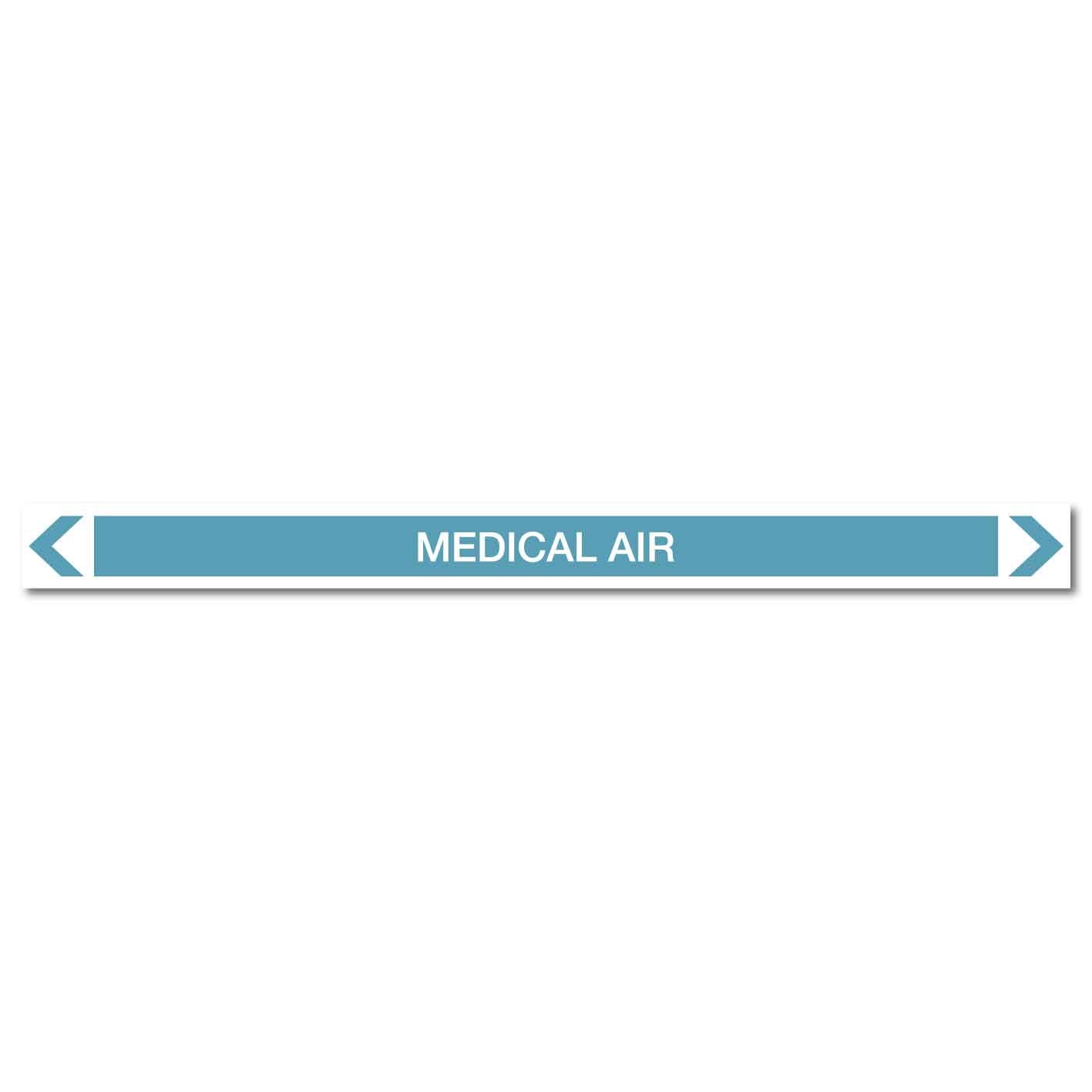 Air - Medical Air - Pipe Marker Sticker - New Signs