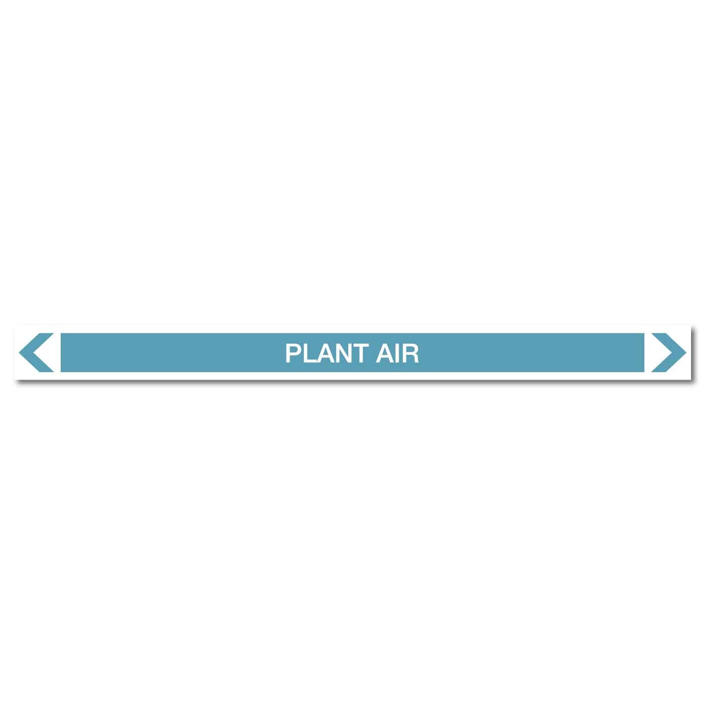 Air - Plant Air - Pipe Marker Sticker - New Signs