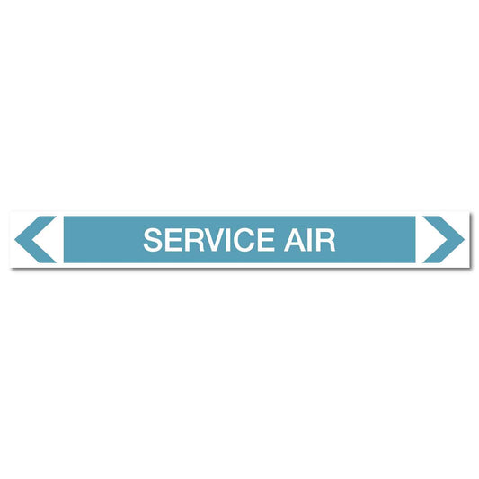 Air - Service Air - Pipe Marker Sticker - New Signs