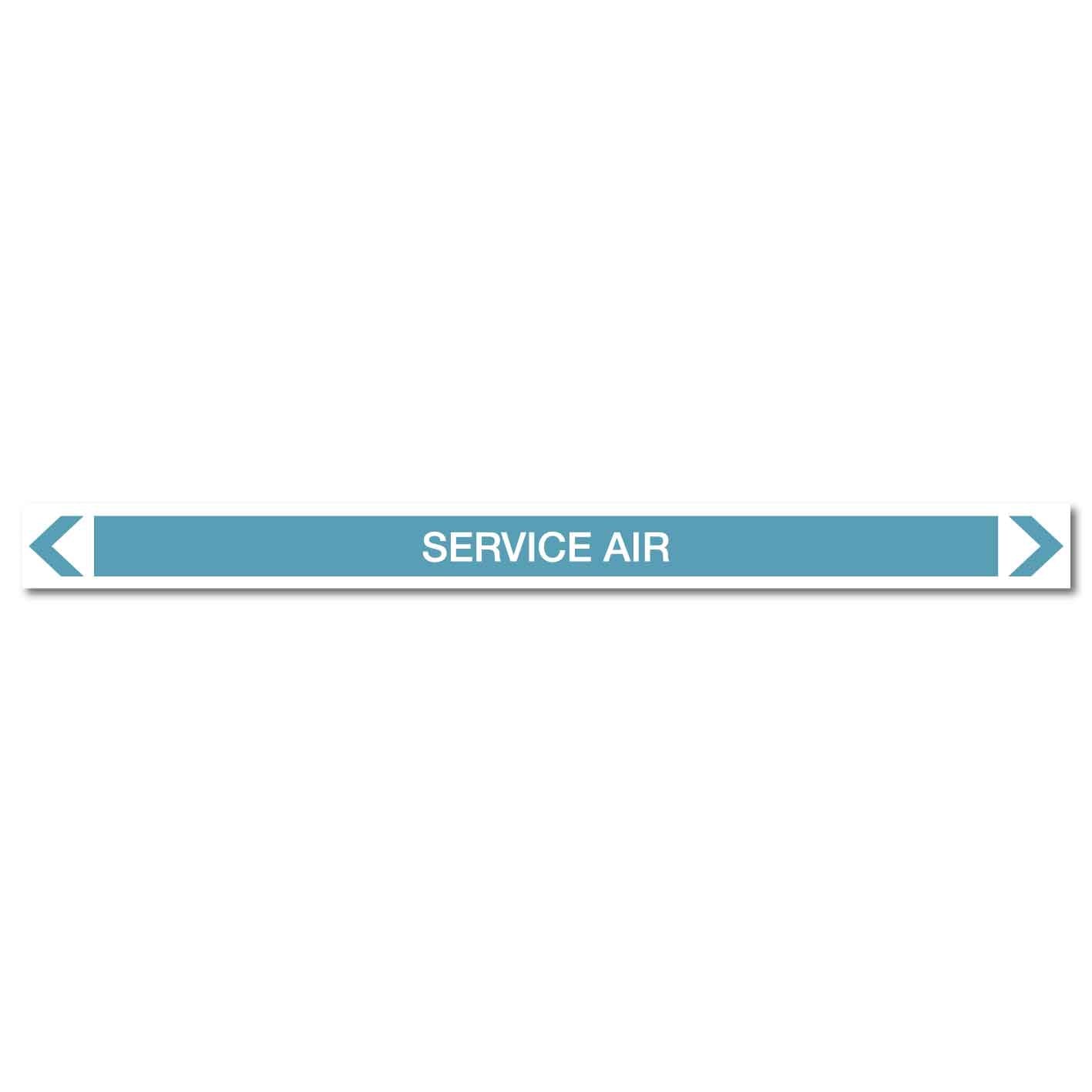 Air - Service Air - Pipe Marker Sticker - New Signs