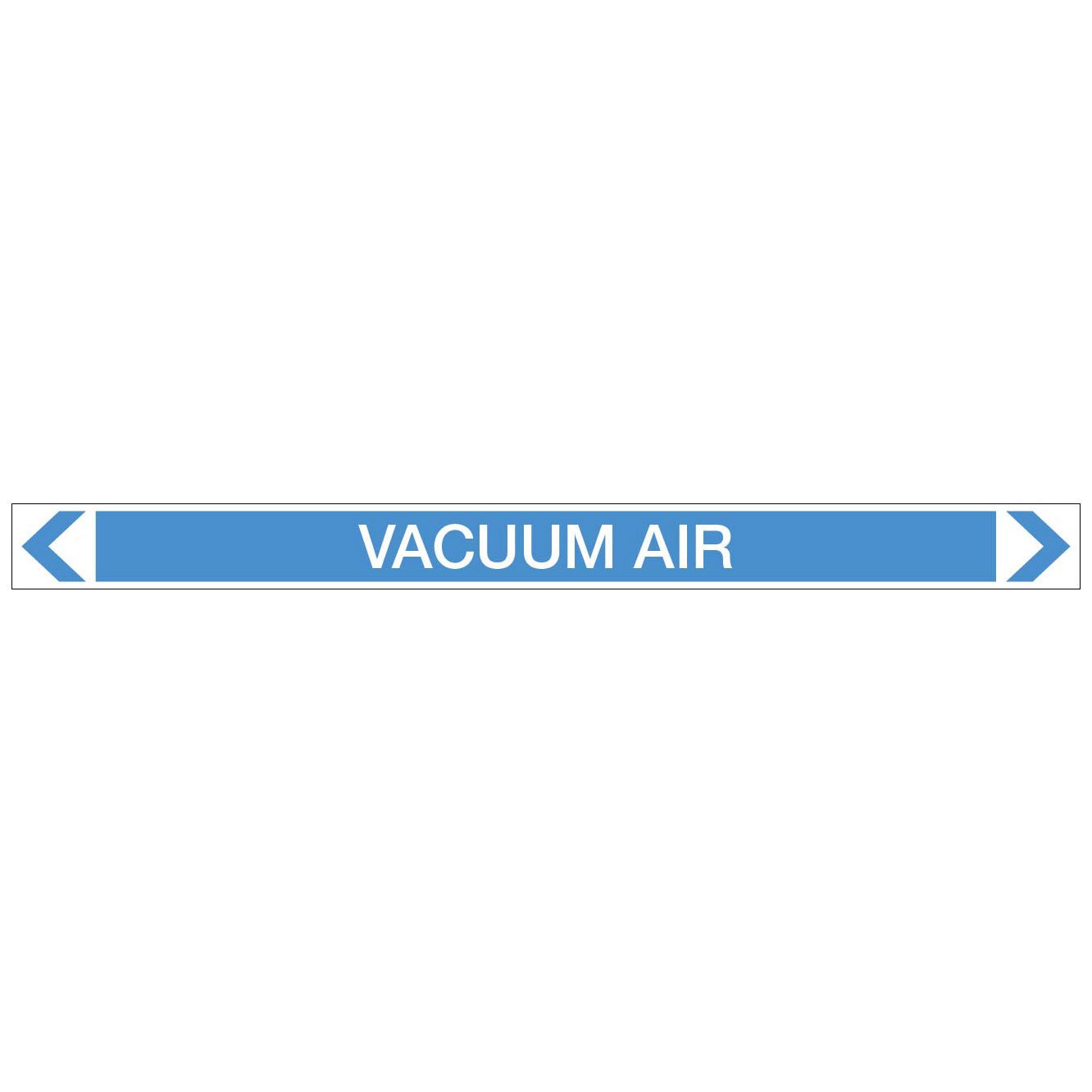 Air - Vacuum Air - Pipe Marker Sticker - New Signs