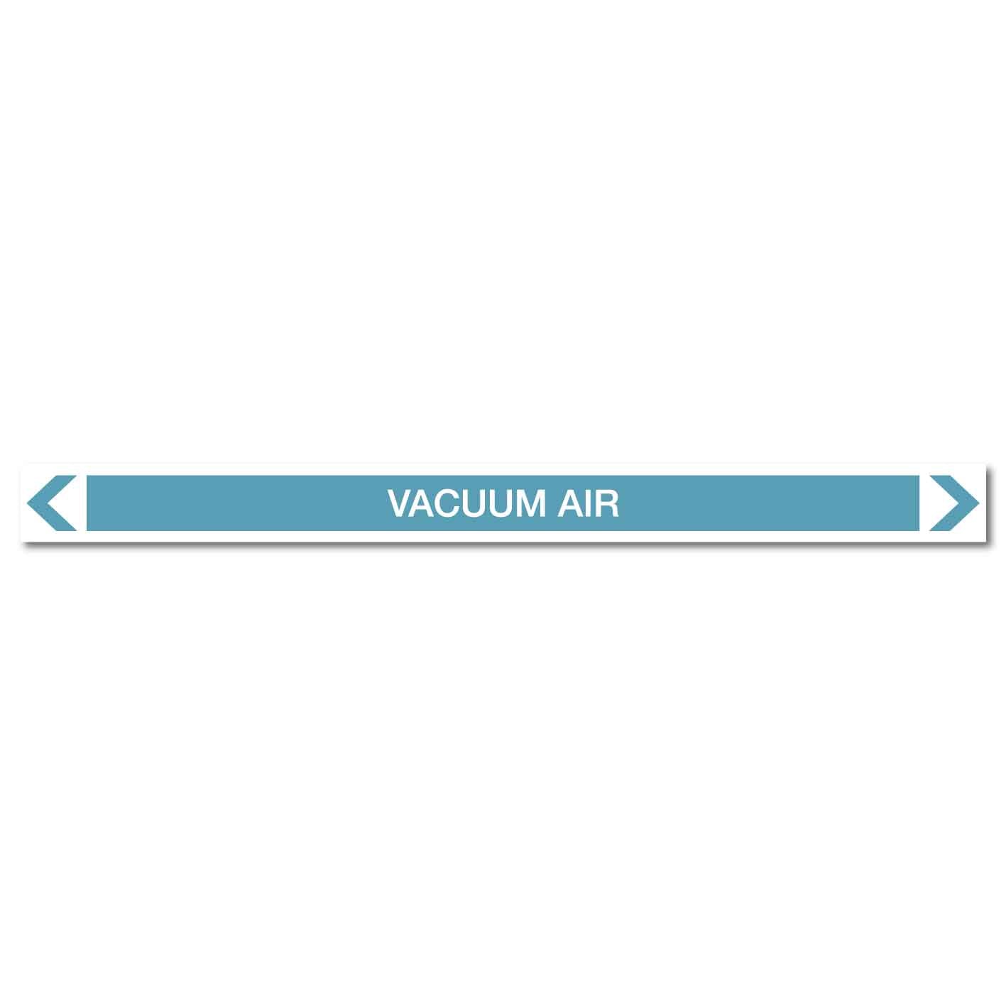 Air - Vacuum Air - Pipe Marker Sticker - New Signs