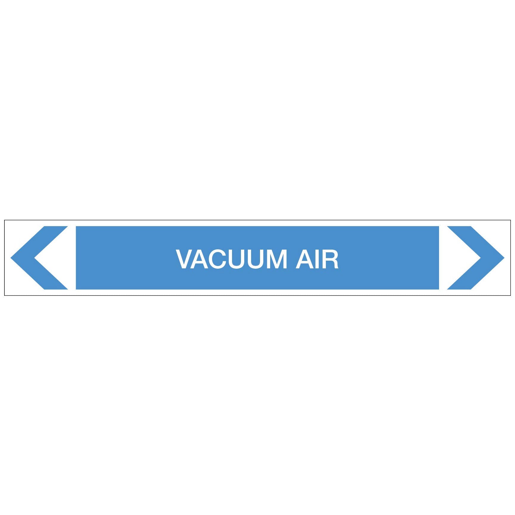Air - Vacuum Air - Pipe Marker Sticker - New Signs