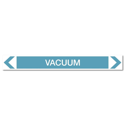 Air - Vacuum - Pipe Marker Sticker - New Signs