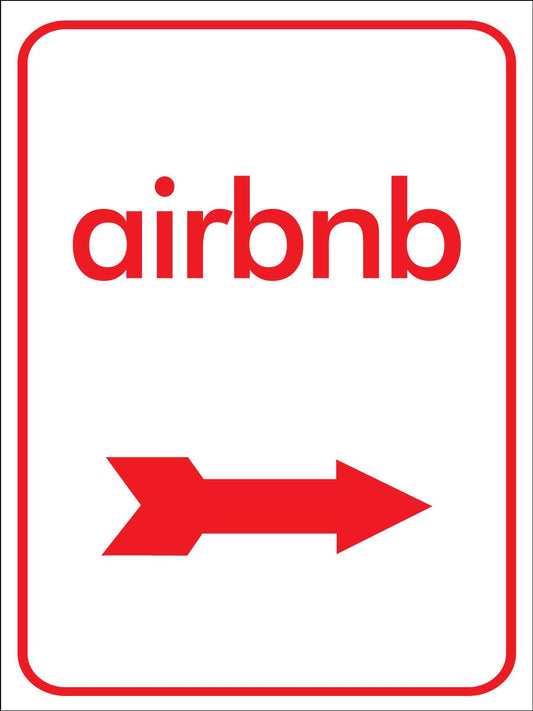 Airbnb (Right Arrow) Sign - New Signs