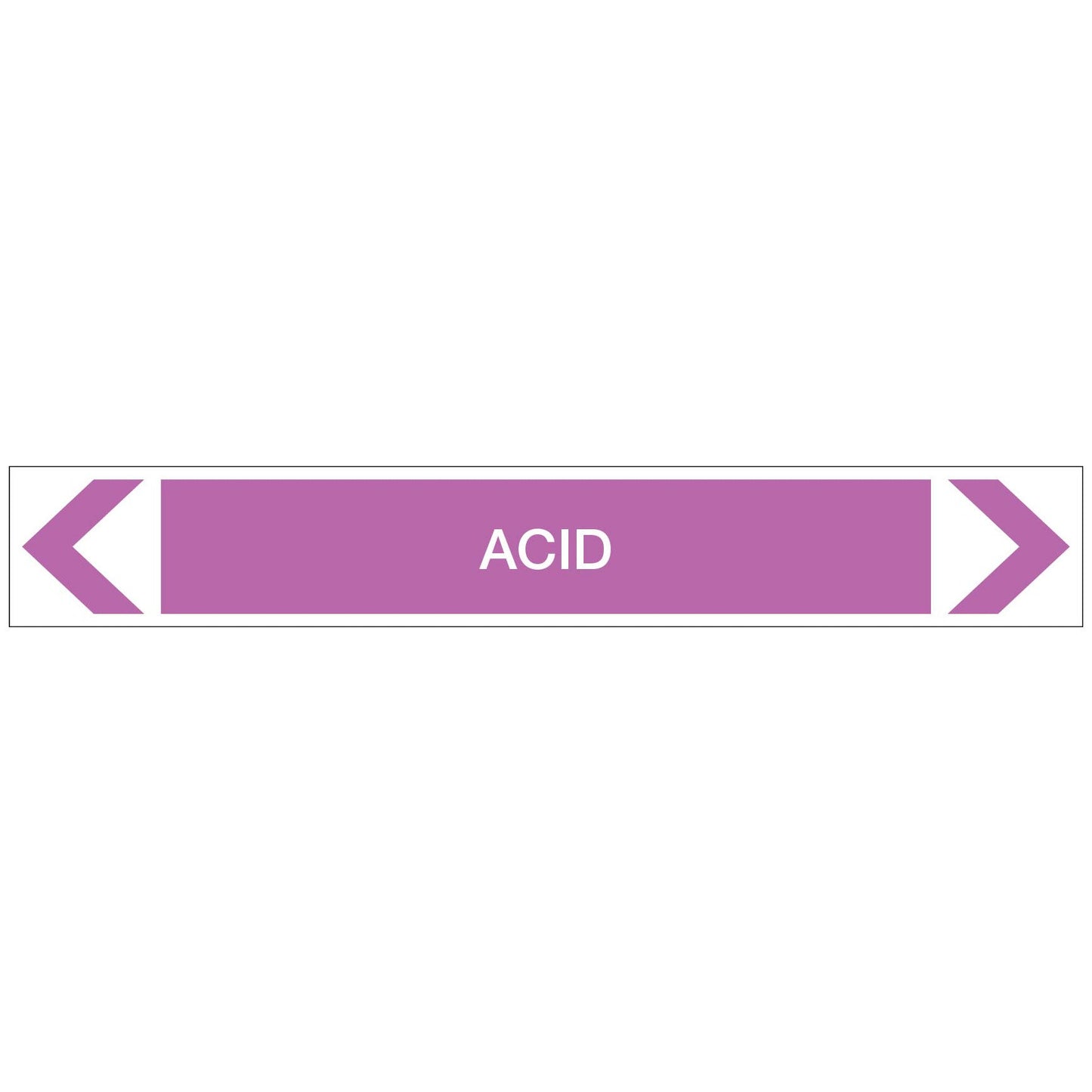 Alkalis / Acids - Acid - Pipe Marker Sticker - New Signs