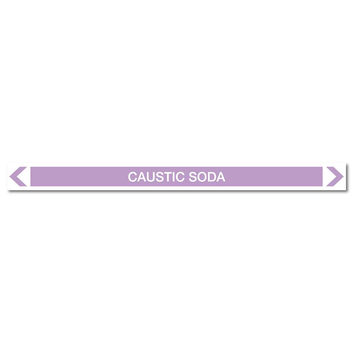 Alkalis / Acids - Caustic Soda - Pipe Marker Sticker - New Signs
