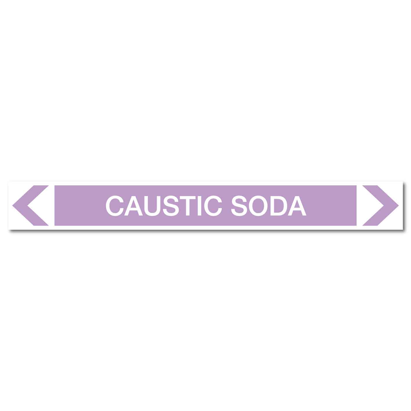 Alkalis / Acids - Caustic Soda - Pipe Marker Sticker - New Signs
