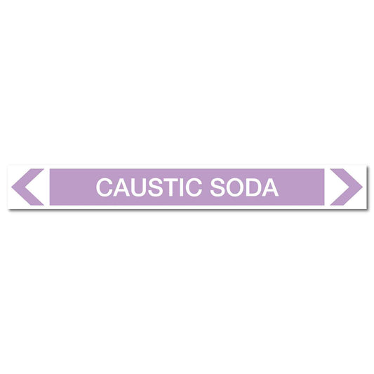 Alkalis / Acids - Caustic Soda - Pipe Marker Sticker - New Signs