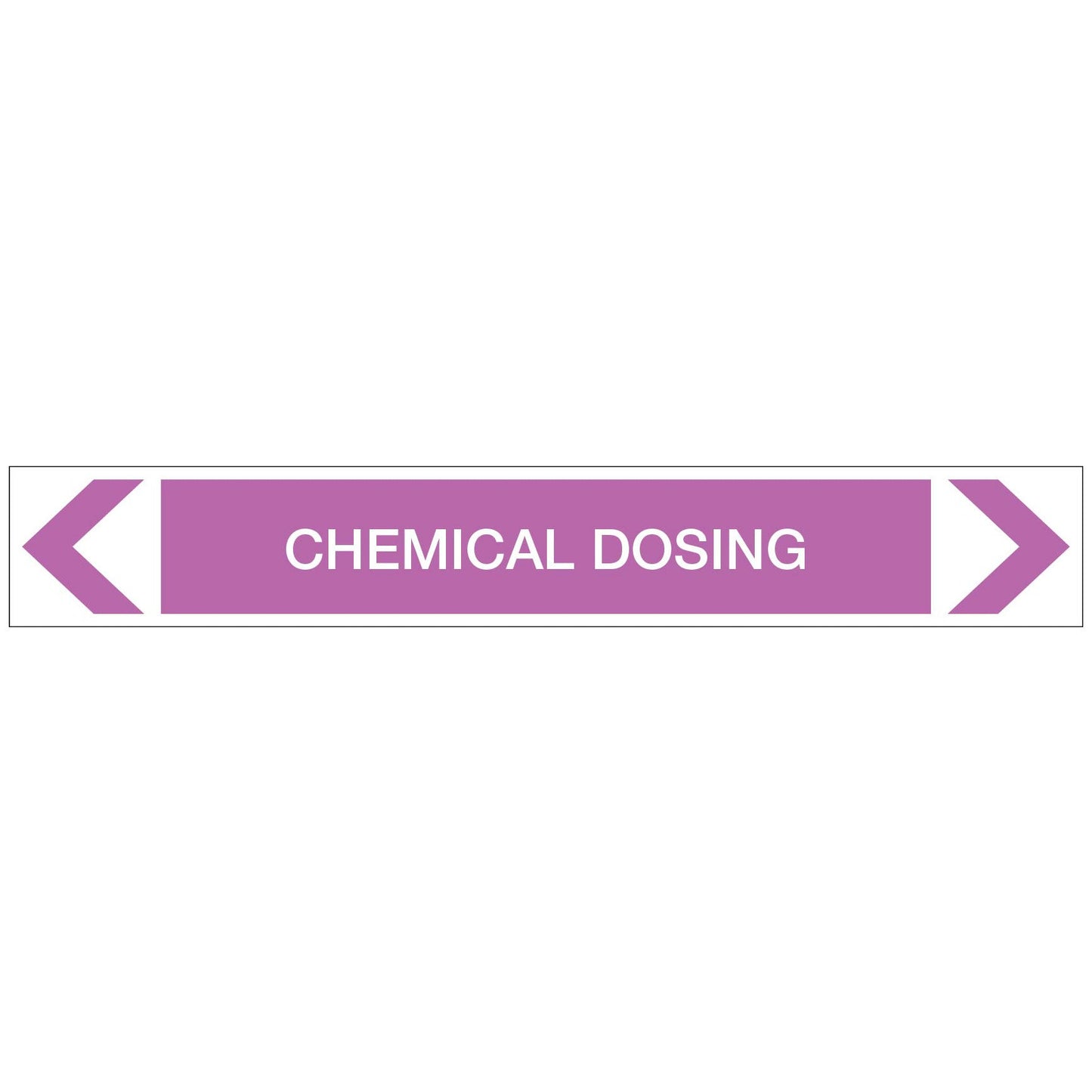 Alkalis / Acids - Chemical Dosing - Pipe Marker Sticker - New Signs