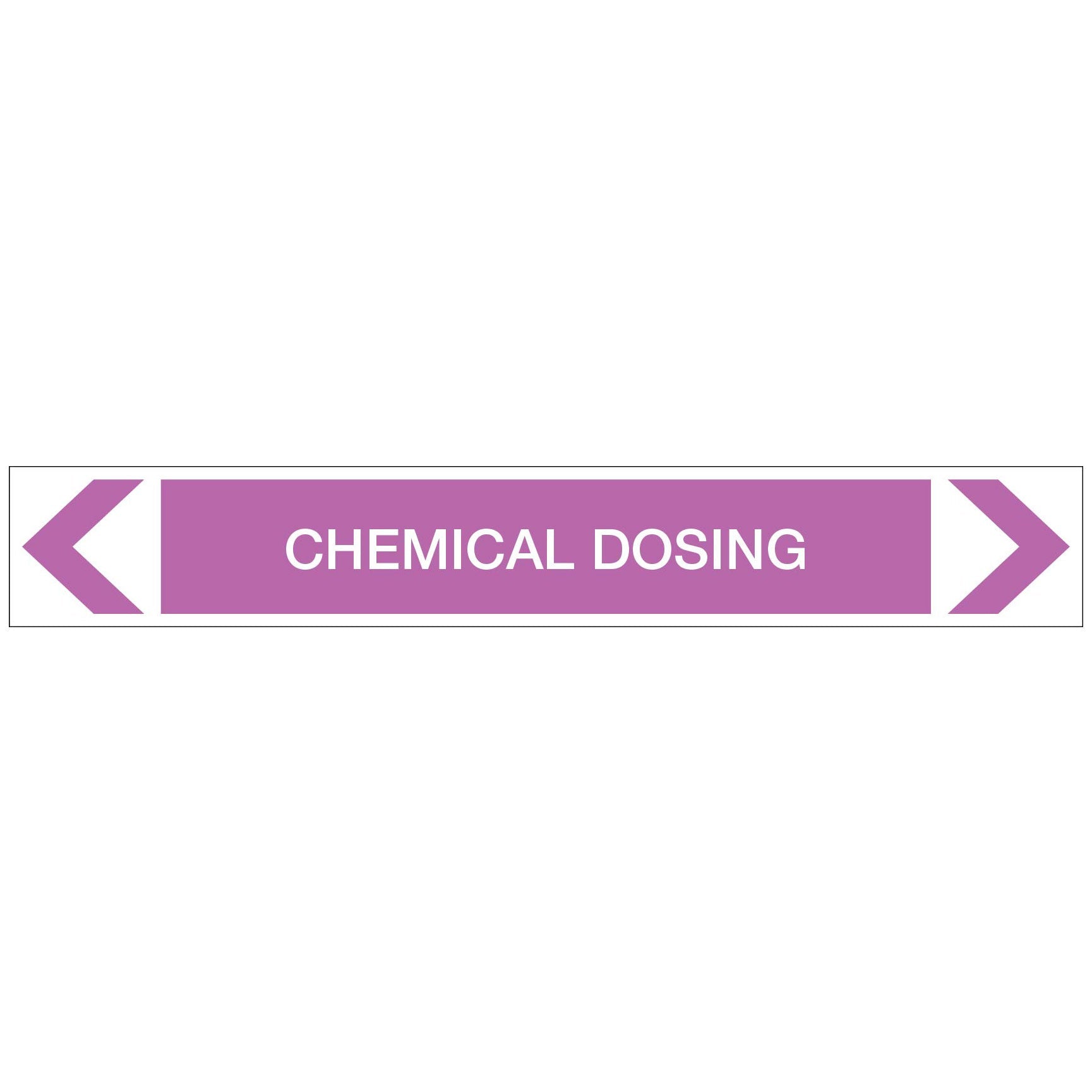 Alkalis / Acids - Chemical Dosing - Pipe Marker Sticker - New Signs