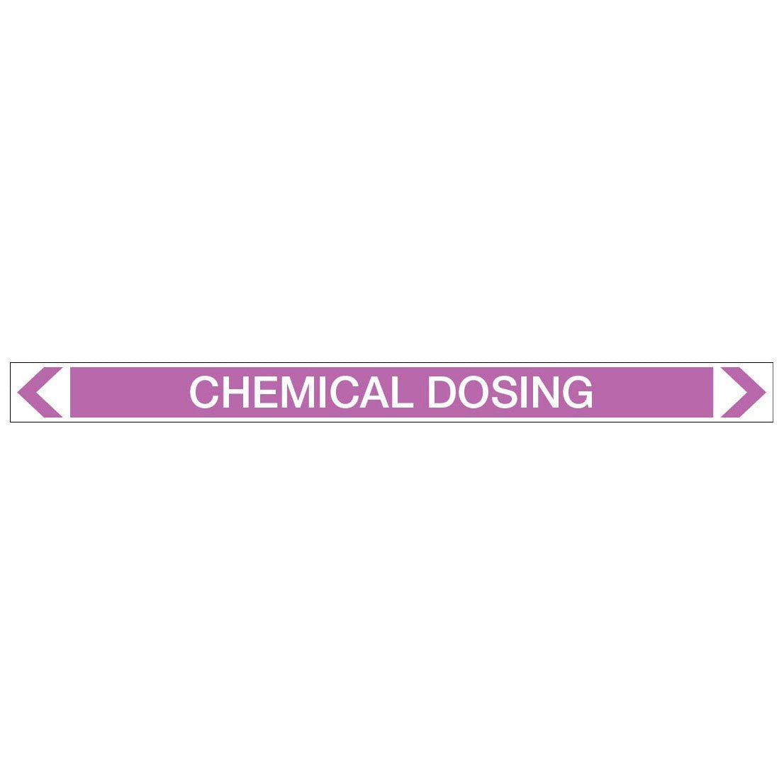 Alkalis / Acids - Chemical Dosing - Pipe Marker Sticker - New Signs